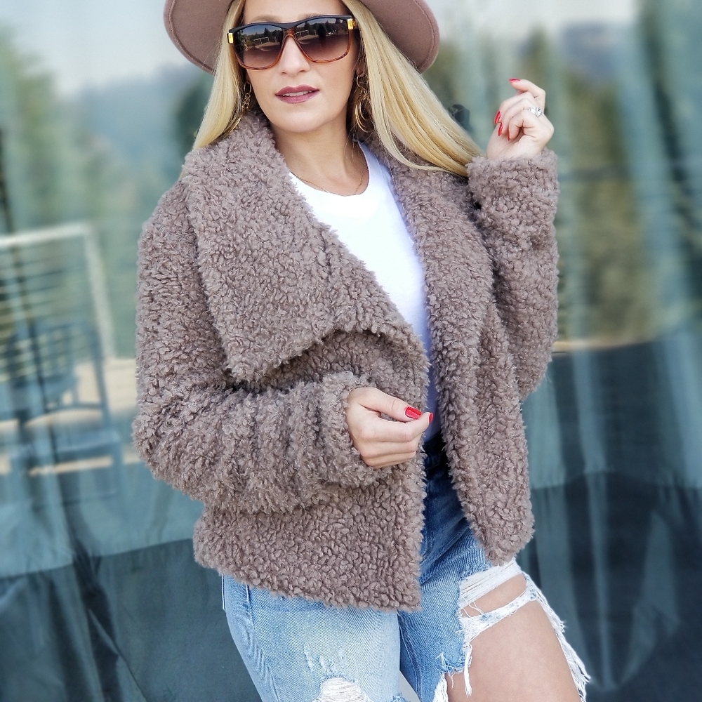 Angie Faux Fur Coat - Picture 8 of 9